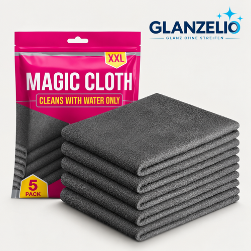 GLANZELIO Reinigungstücher – 5er-Set