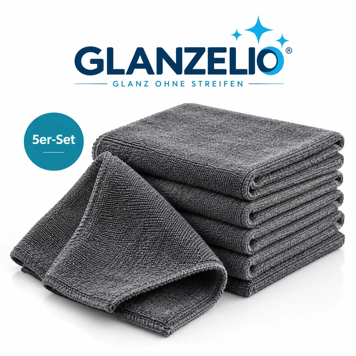 GLANZELIO Reinigungstücher – 5er-Set